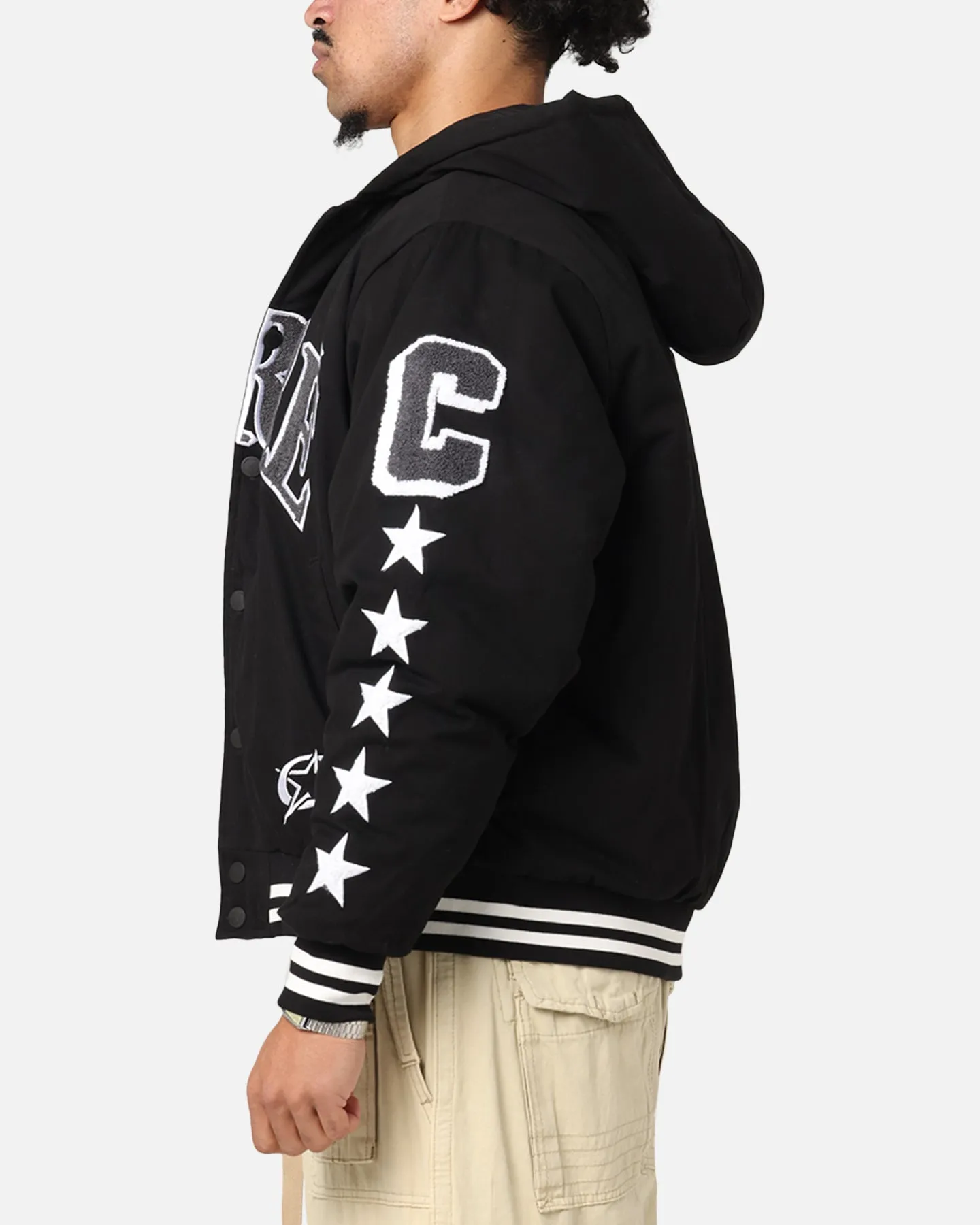 rainy - day gear Carre C-Star Varsity Jacket Black