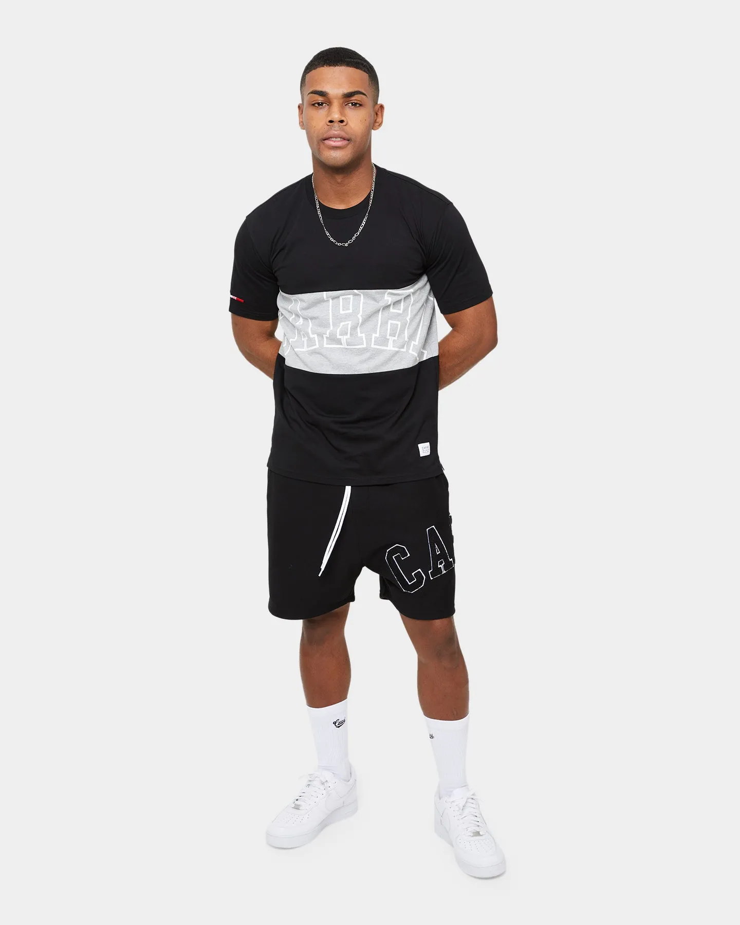 Slim Silhouette Carr?? C-Class Panel Classic Short Sleeve T-Shirt Black