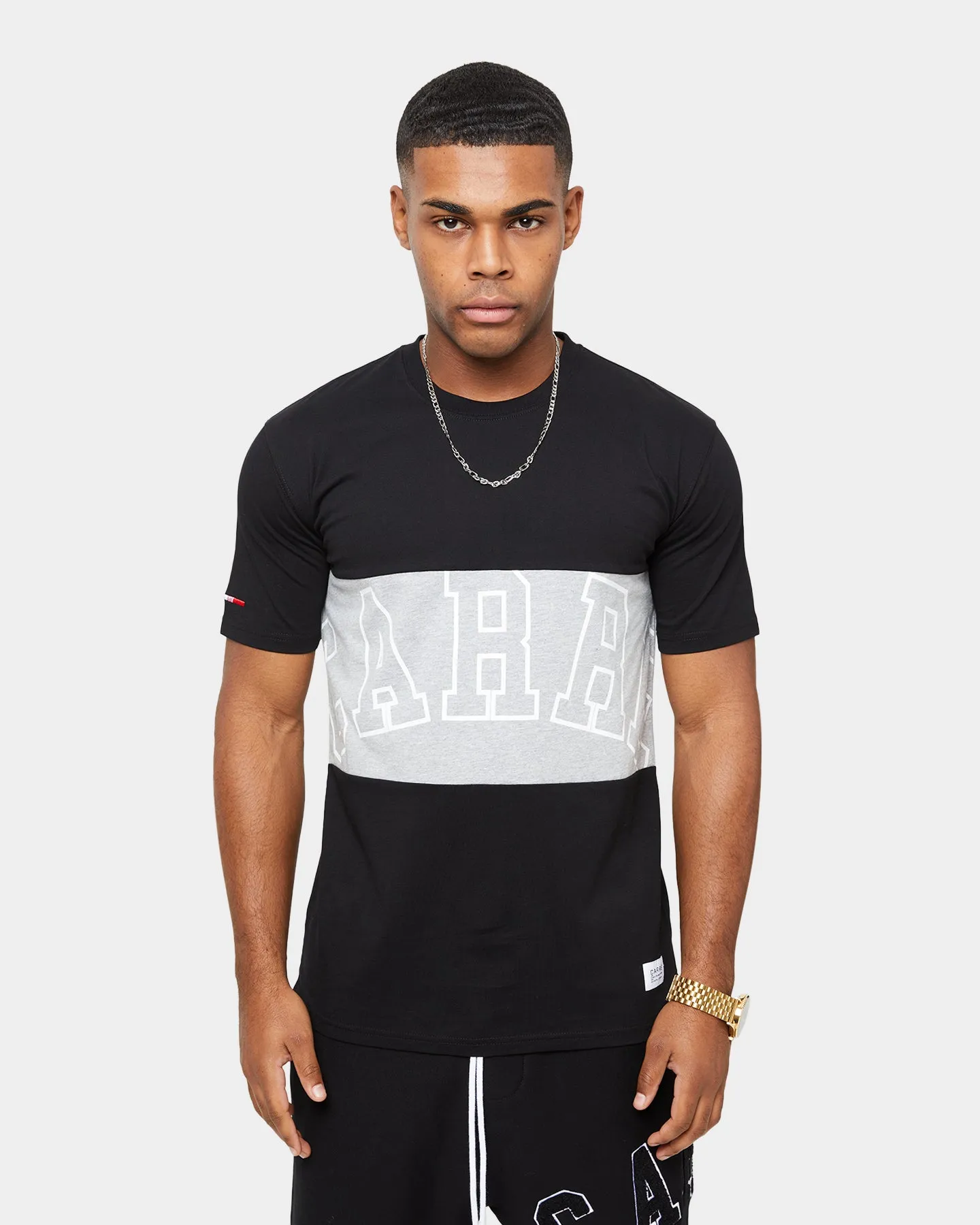 Carr?? C-Class Panel Classic Short Sleeve T-Shirt Black Basic Wardrobe Piece FunctionalPockets