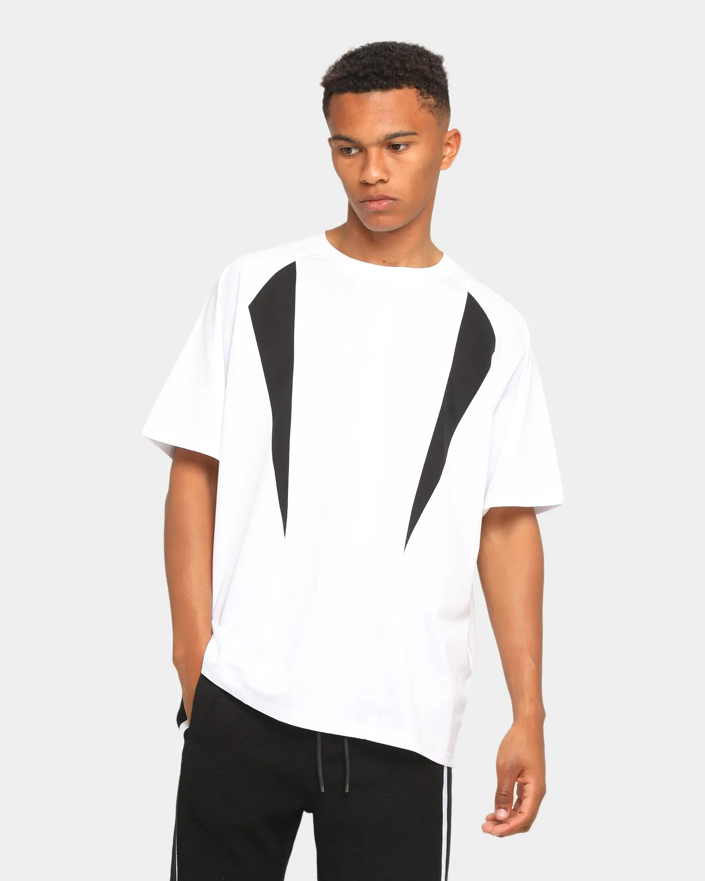 Elevn Clothing Co. Manifest Raglan Short Sleeve T-Shirt White Travel Comfort Cozy Look
