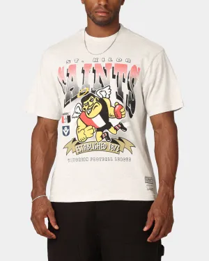 Weekend Smart Look Mitchell & Ness St. Kilda Saints Character T-Shirt Silver Marle