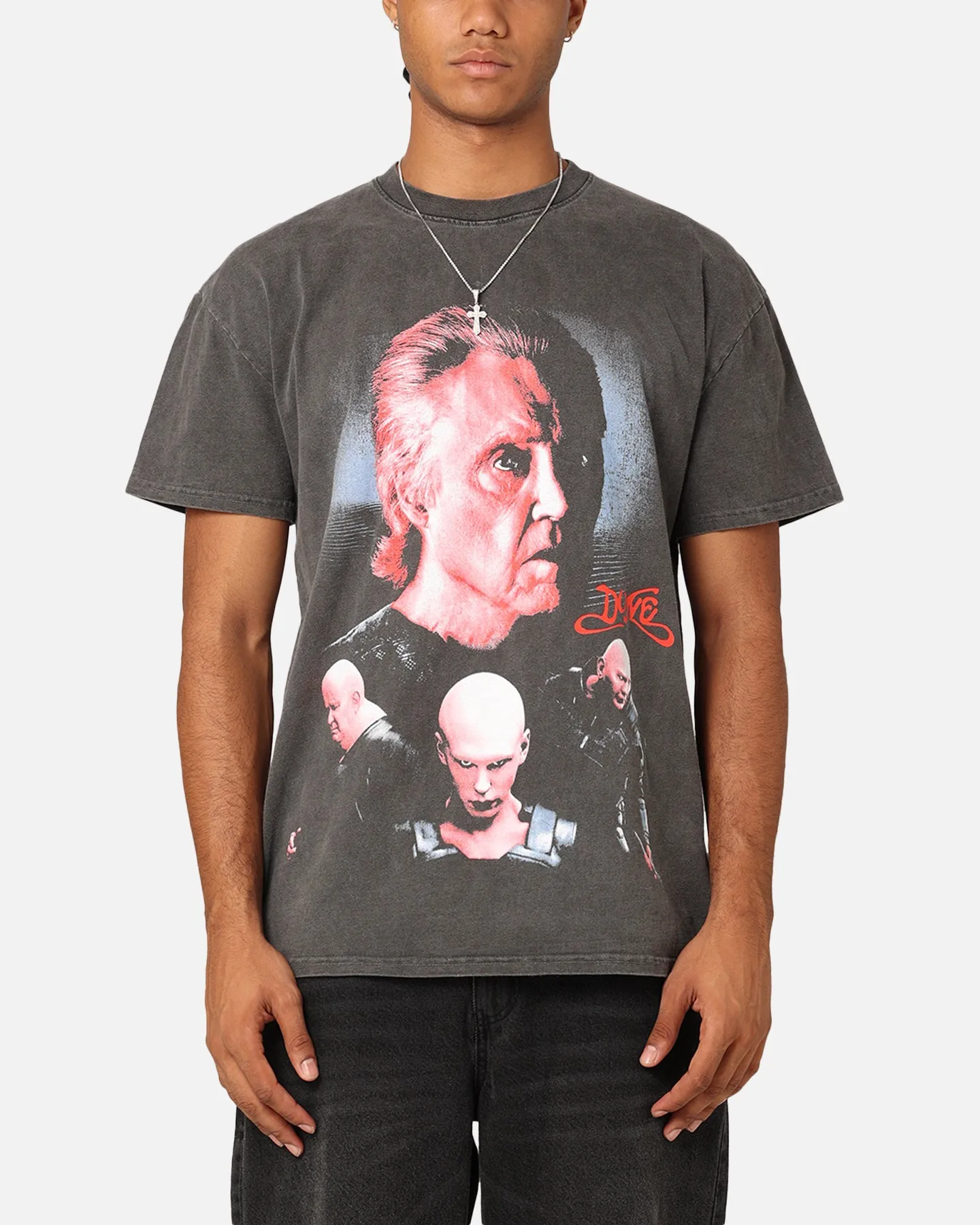 Goat Crew X Dune Tyranny Heavyweight T-Shirt Black Wash Spandex Enhanced Elasticity