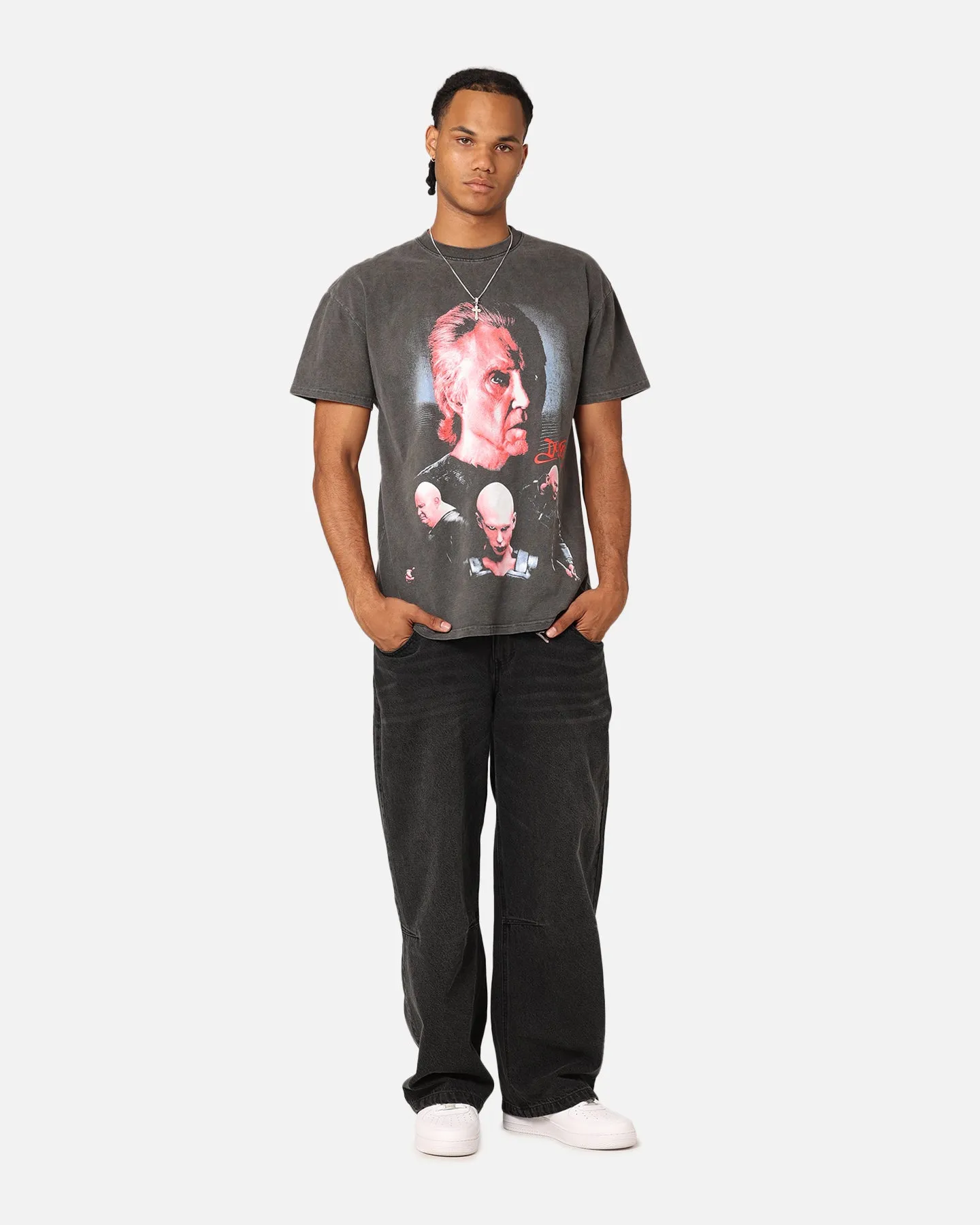 Goat Crew X Dune Tyranny Heavyweight T-Shirt Black Wash Animal Print