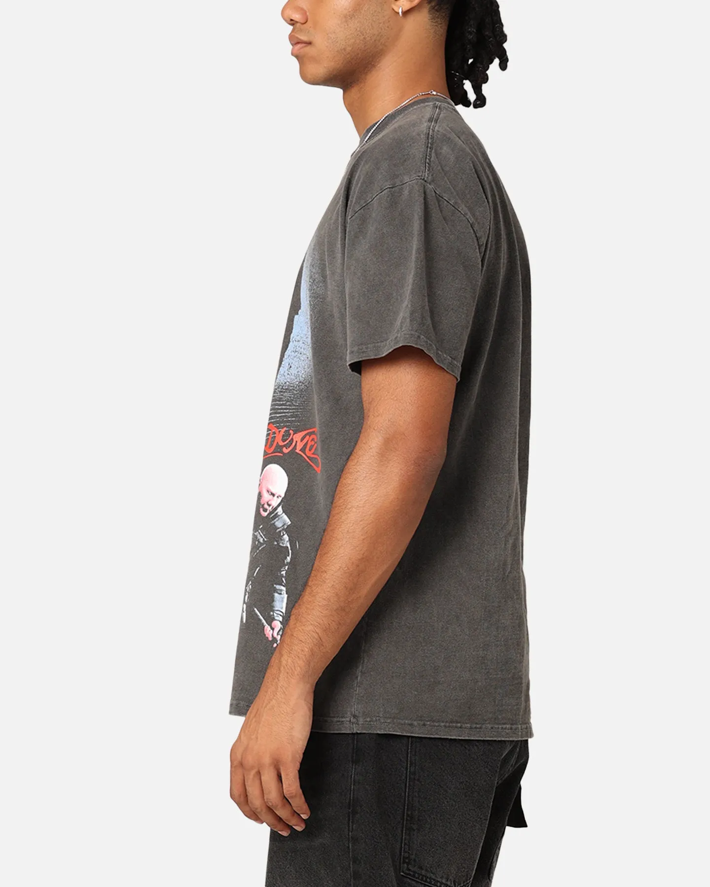 Smooth Jersey Texture Goat Crew X Dune Tyranny Heavyweight T-Shirt Black Wash