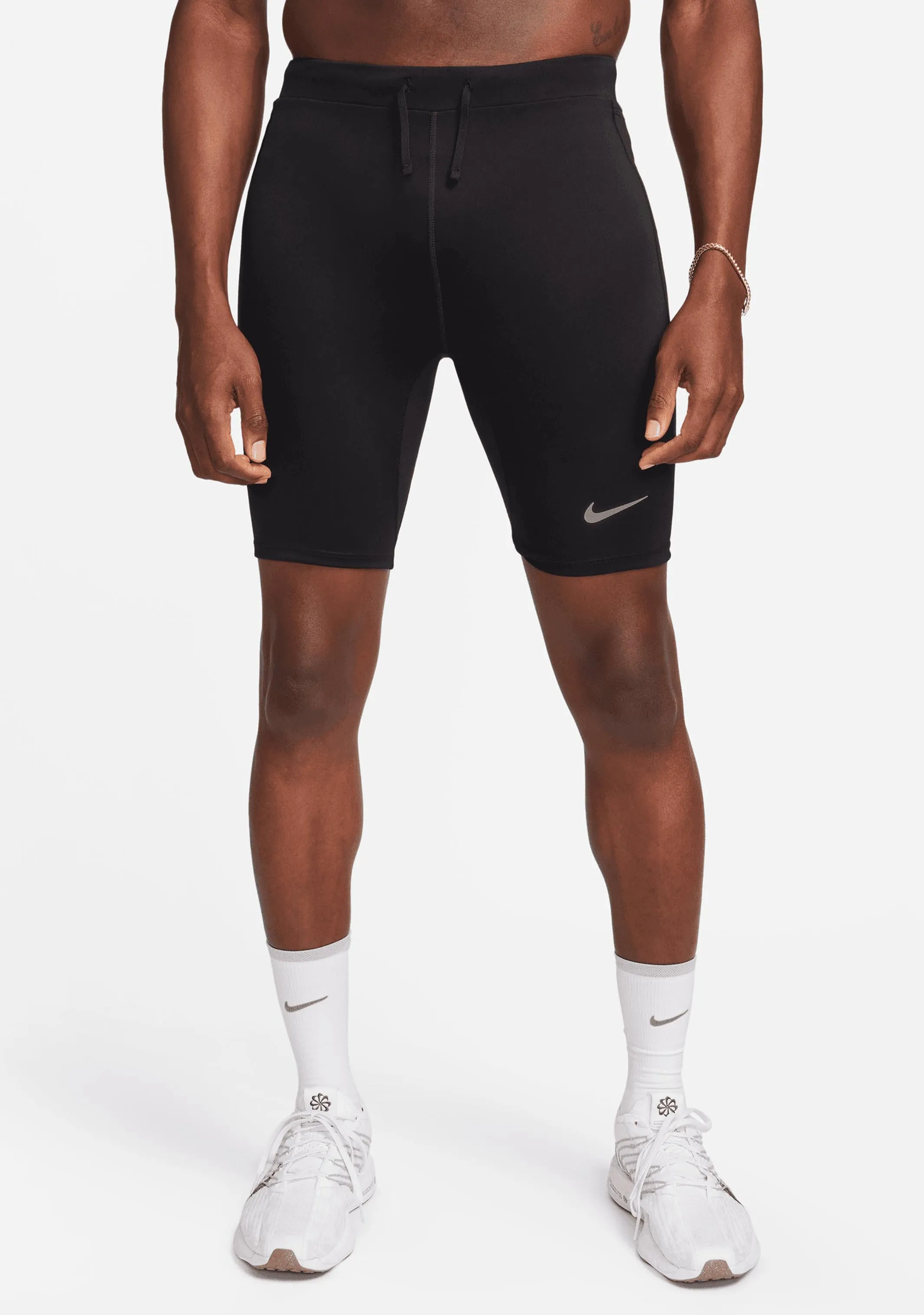 Nike Men's Fast Dri-FIT Brief-Lined Running 1/2-Length Tights WideLegOpening