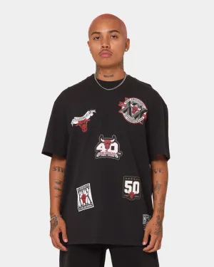 Mitchell & Ness Chicago Bulls Flight T-Shirt Black Quick Drying