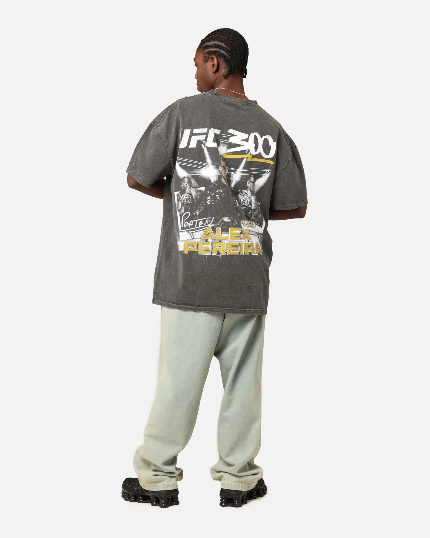 Classic Layer UFC By Culture Kings Alex "Poatan" Pereira 300 Heavyweight T-Shirt Black Wash