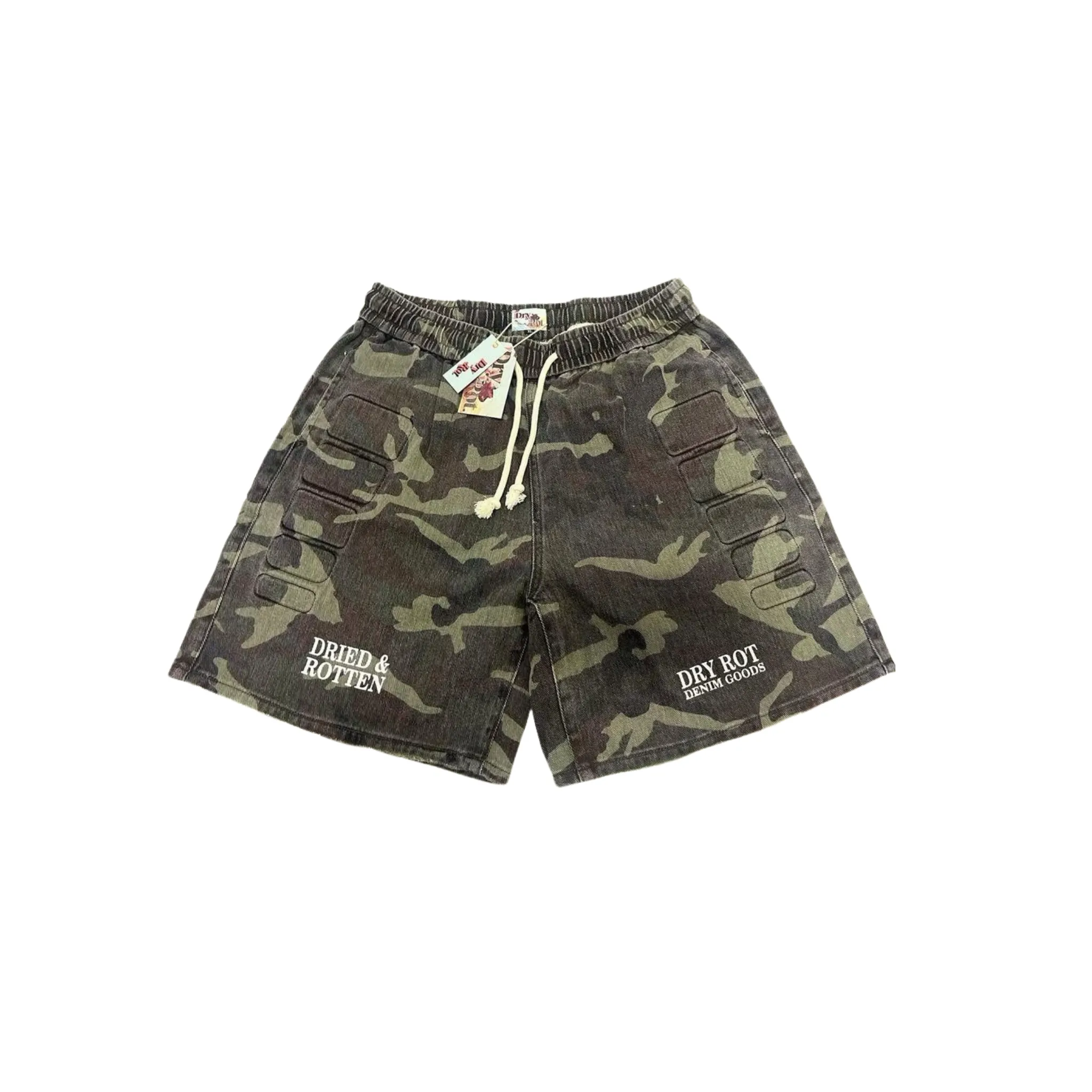AntiPilling Finish Dry Rot "Denim Goods" Shorts Camo Wash