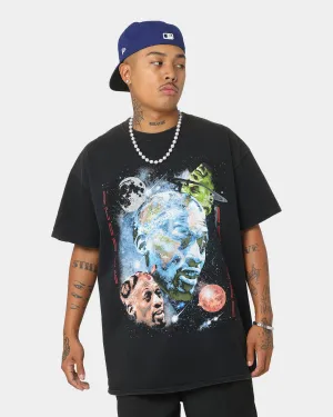 Comfy Touch Rodman Brand Astro Head Vintage T-Shirt Black Wash