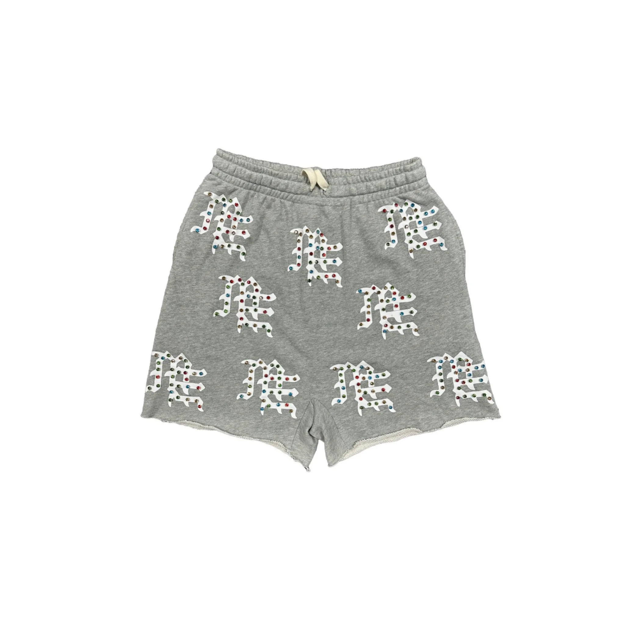 Mixed Emotion Grey "ME" Shorts NoSlipWaistband