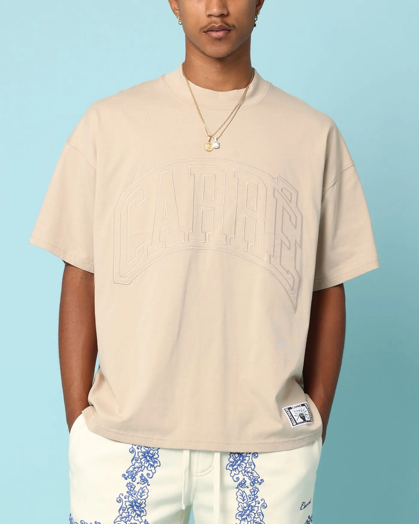Breathable Material Carr?? Construct Oversized T-Shirt Stone