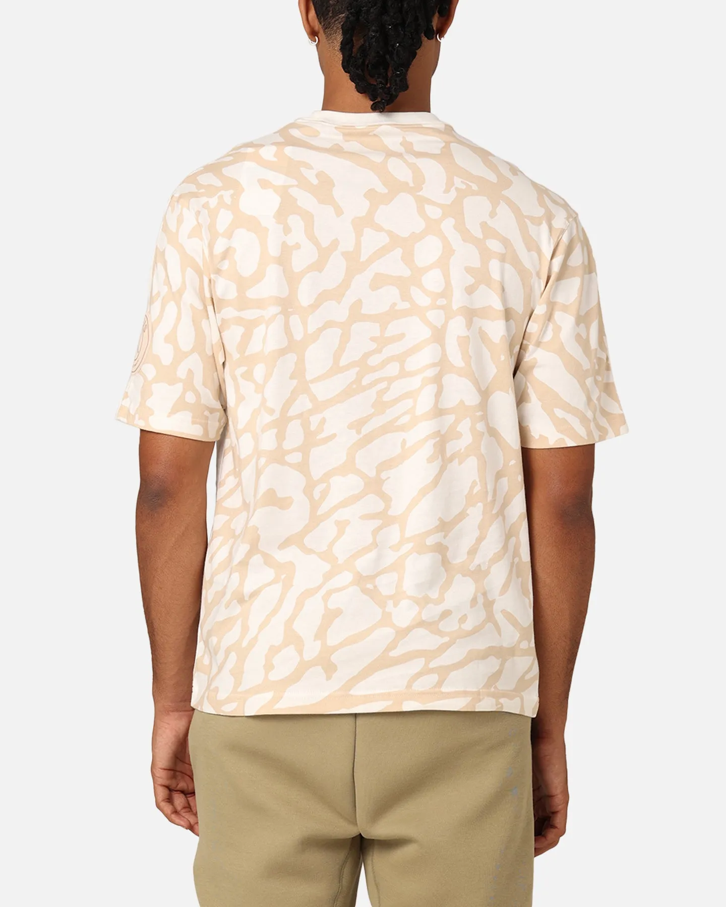 Jordan X Paris Saint-Germain Wordmark Heritage 85 T-Shirt Sail Perfect for Vacation Standard Body Fit