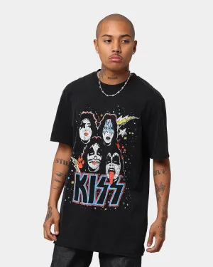 Vintage Wash Bravado Faces Short Sleeve Vintage T-Shirt Washed Black