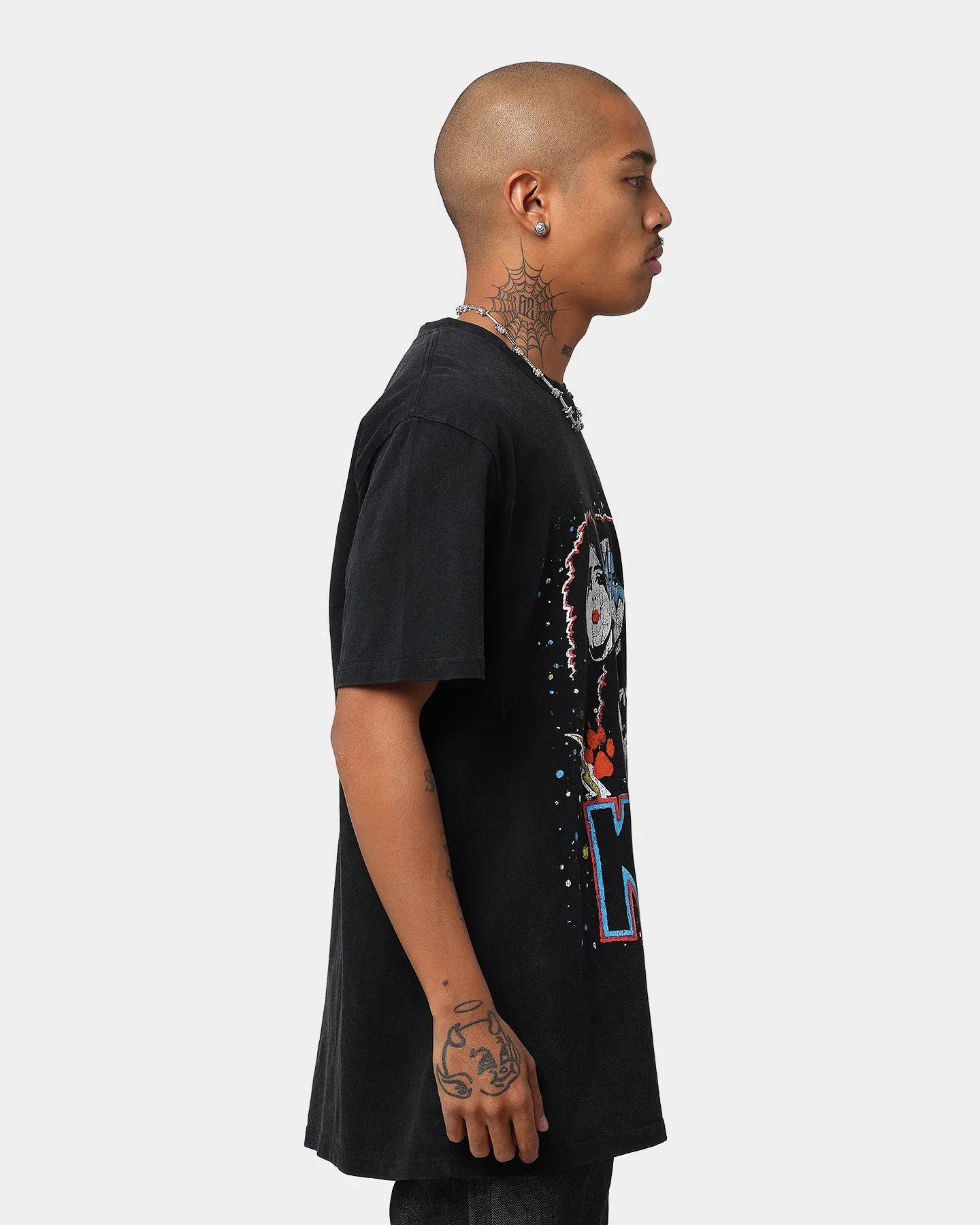 Street Ready Bravado Faces Short Sleeve Vintage T-Shirt Washed Black