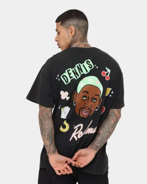 Rodman Brand 48 Hours In Vegas Vintage T-Shirt Black Wash Relaxed Fit