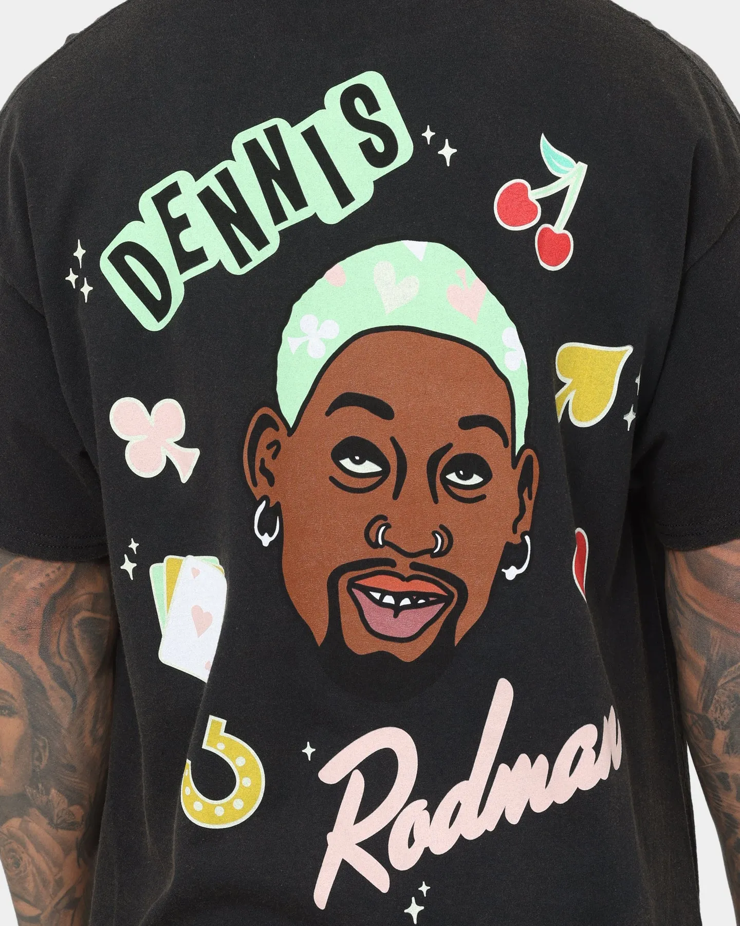 Sustainable Fibers Rodman Brand 48 Hours In Vegas Vintage T-Shirt Black Wash