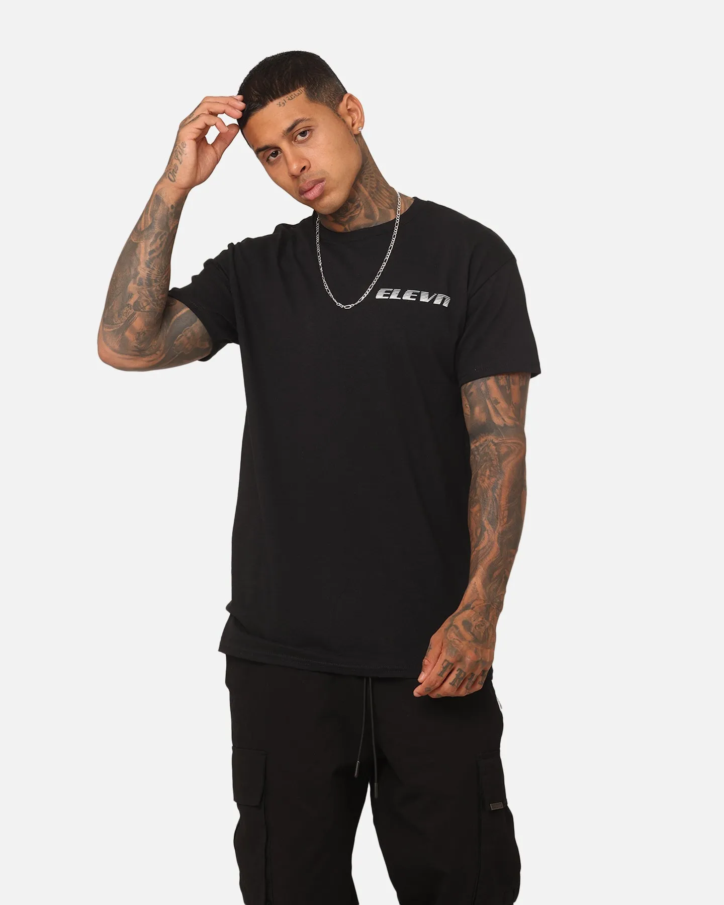 Elevn Clothing Co Speed T-Shirt Black Chilly Weather Style Relaxed Torso Fit