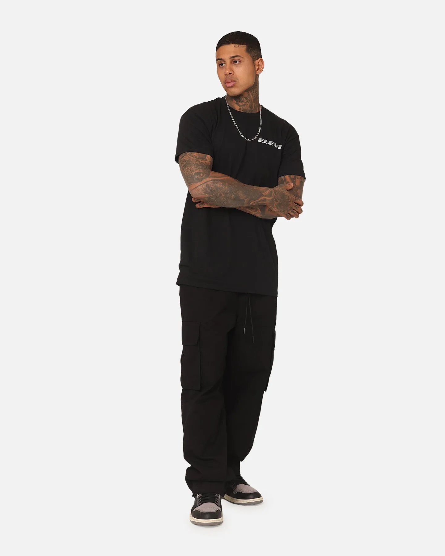 Elevn Clothing Co Speed T-Shirt Black Travel Light Organic Cotton Construction