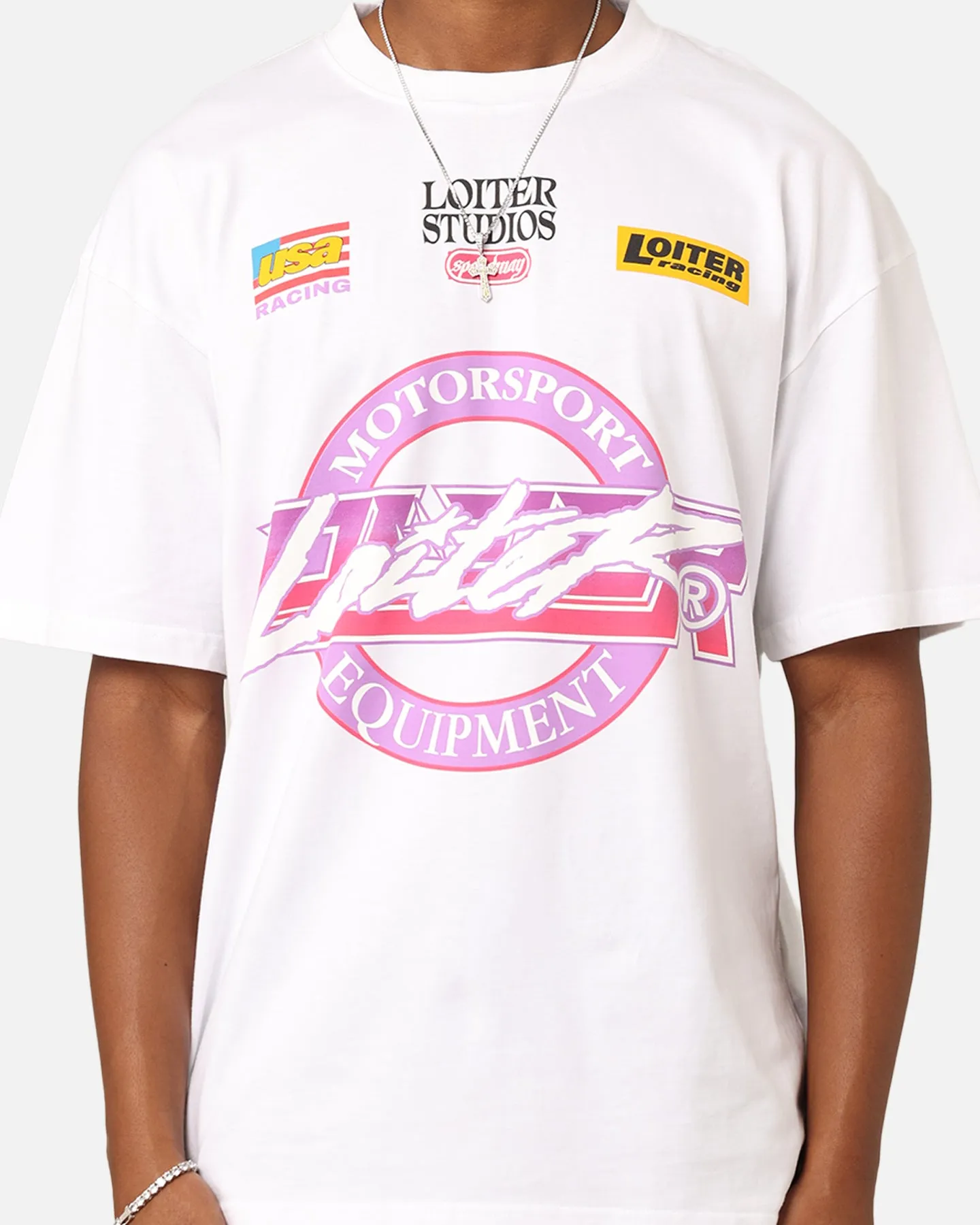Loiter Motorsport T-Shirt White Seasonal Must-Have