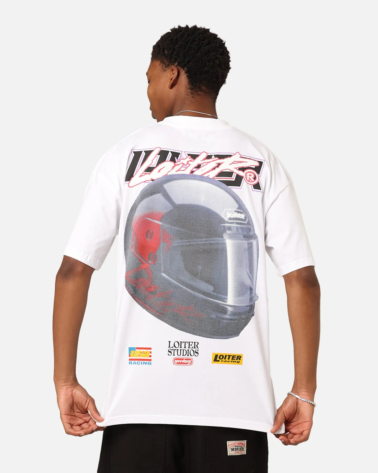 Loiter Motorsport T-Shirt White On-the-Go Fashion