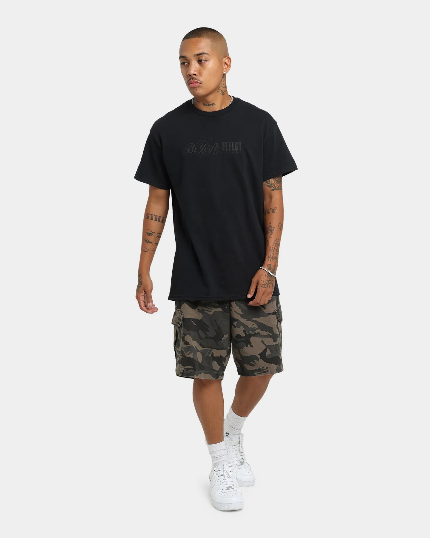 Rats Get Fat Butterfly Effect Vintage T-Shirt Black/Black Neutral Color