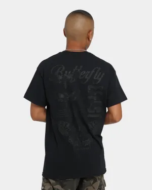 Active Outfit Style Travel convenience Rats Get Fat Butterfly Effect Vintage T-Shirt Black/Black