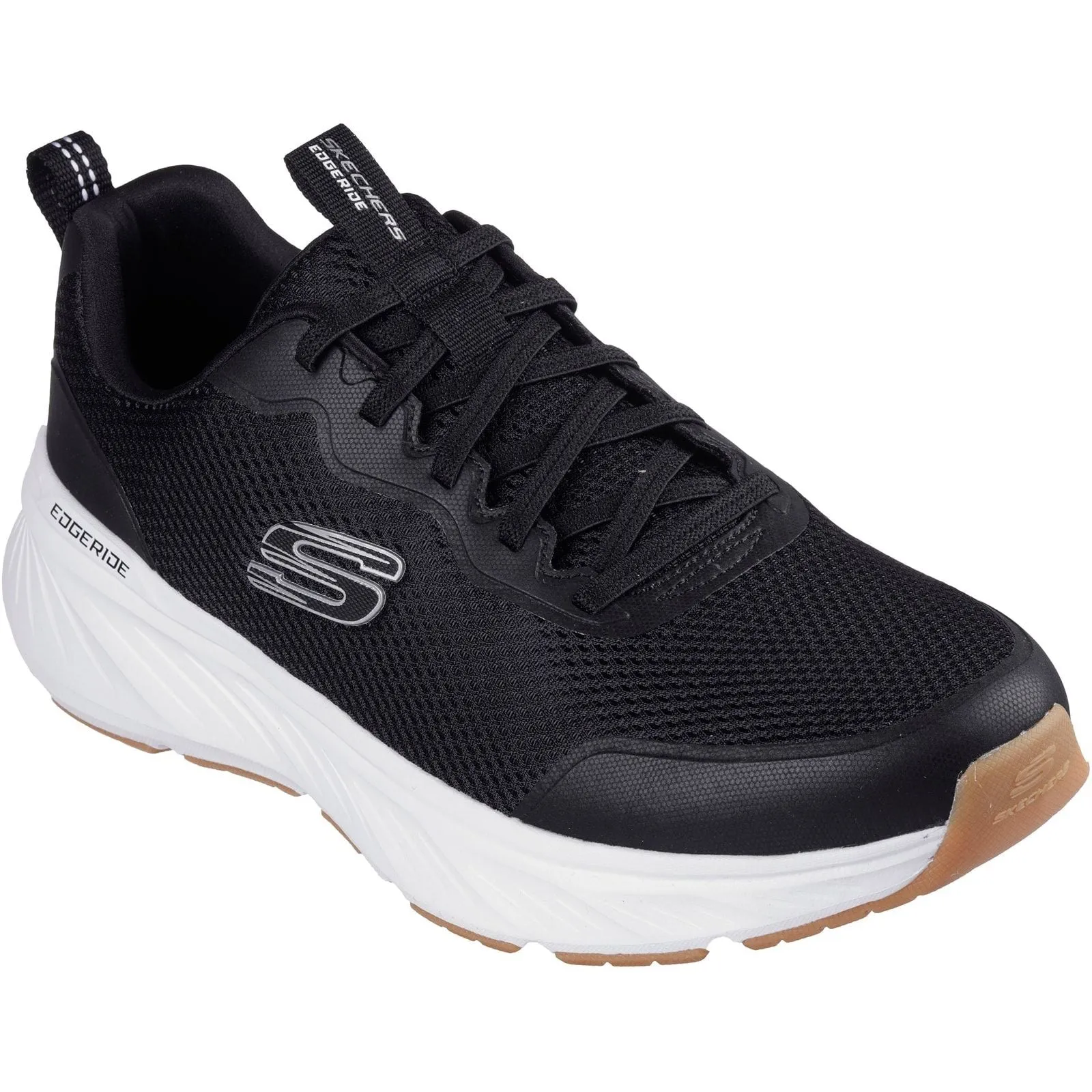 Skechers Mens Edgeride Rekze Shoe Black/White Vintage Love