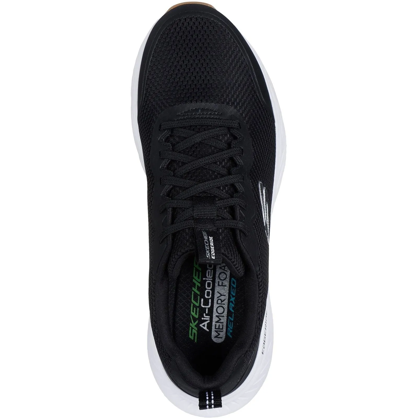 Wind Chill Lightweight Design Skechers Mens Edgeride Rekze Shoe Black/White
