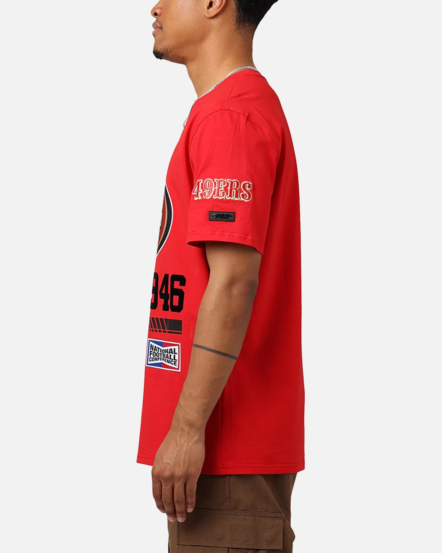 Printed design Pro Standard San Francisco 49ers Fast Lane SJ T-Shirt Red