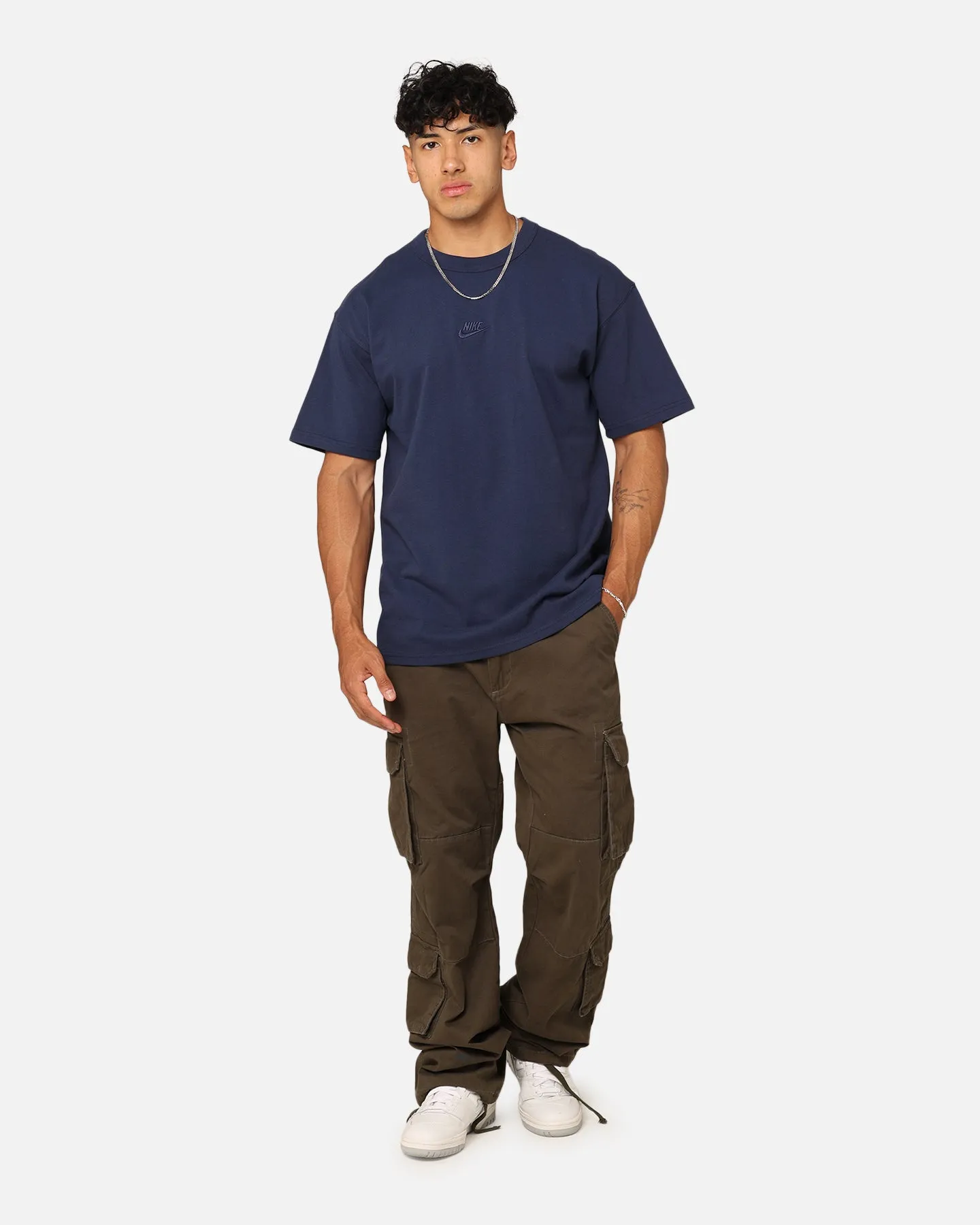 Comfort and Fit Tagless Comfort Nike Sportswear Premium Essentials Sustainable T-Shirt Midnight Navy