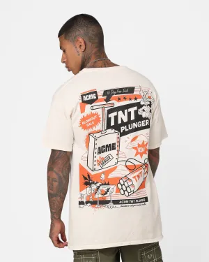 Perfect Layer Wear Anti Pill Surface Goat Crew Acme TNT T-Shirt Off White