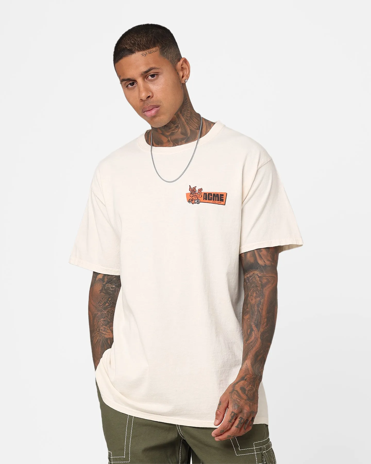 Stylish and Easygoing Breathable Essentials Goat Crew Acme TNT T-Shirt Off White