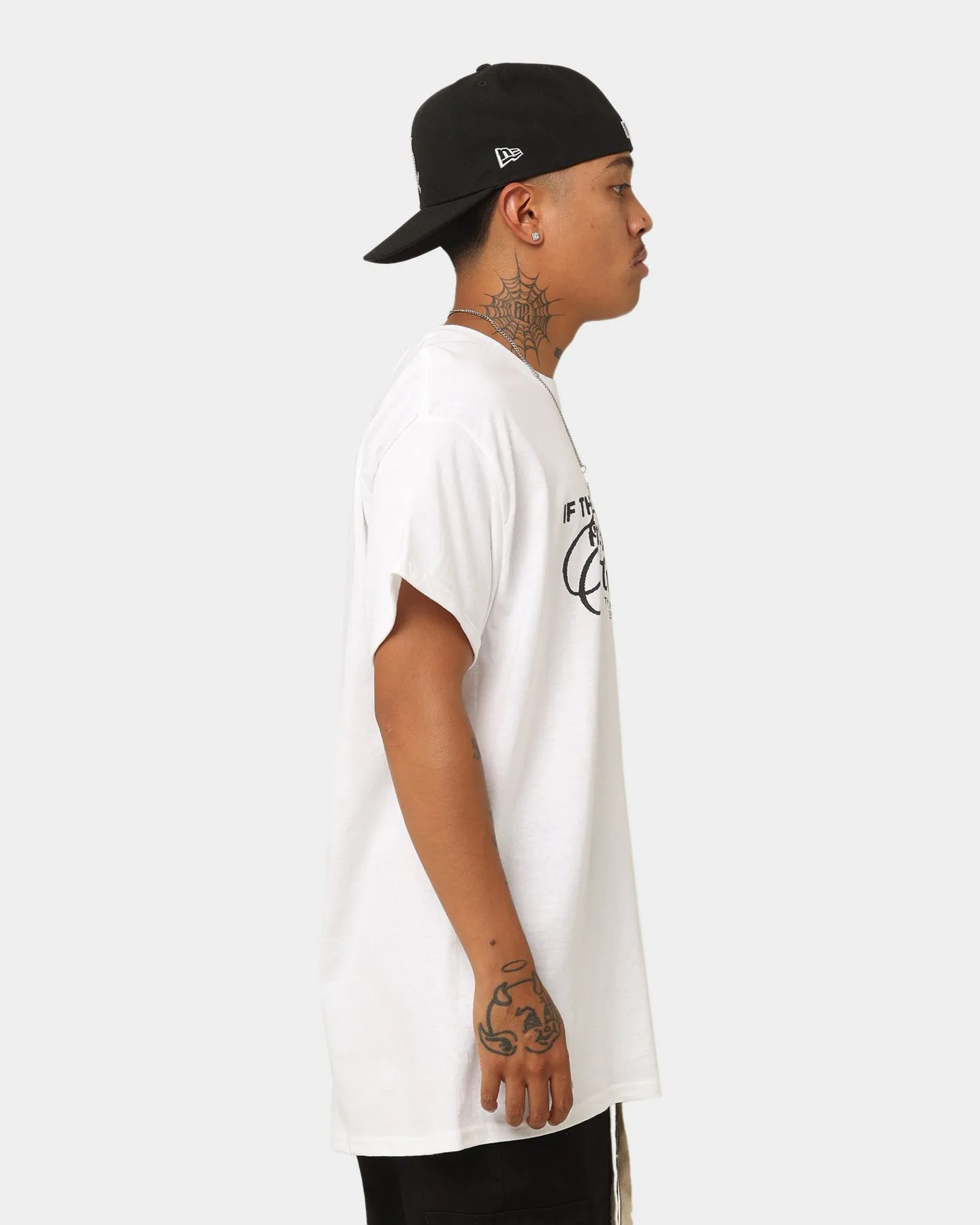 Street Trend Rats Get Fat Live Forever T-Shirt White