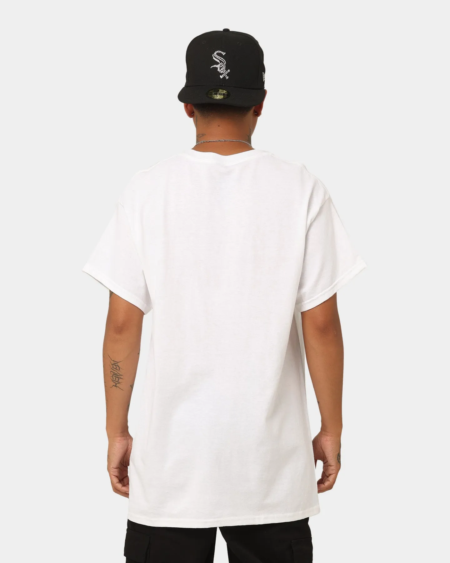 Modern Comfort Style Relaxed Comfort Fit Rats Get Fat Live Forever T-Shirt White