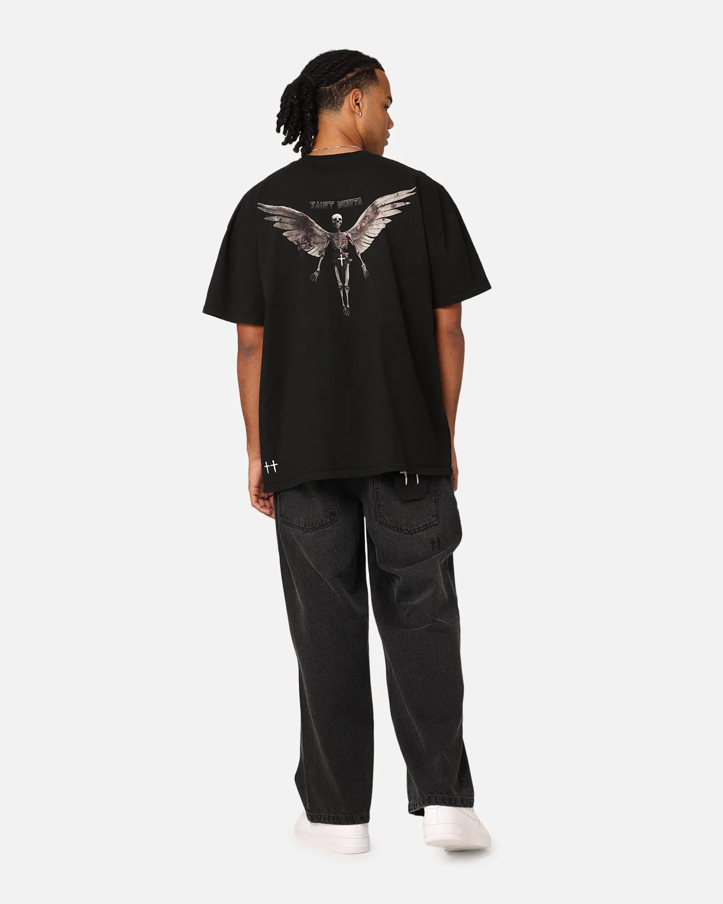Saint Morta Momento Mori T-Shirt Black Timeless Fit Date night