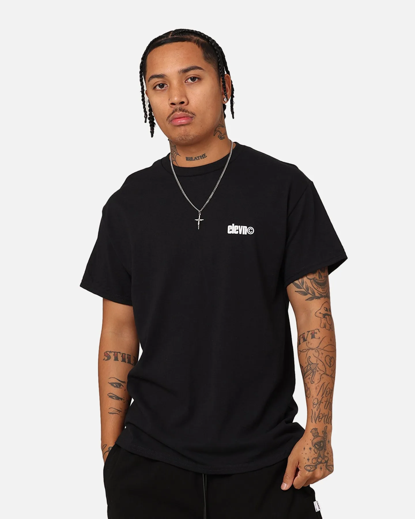 Comfy Vibes Elevn Clothing Co Copyright T-Shirt Black