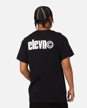 Vintage Wash Elevn Clothing Co Copyright T-Shirt Black
