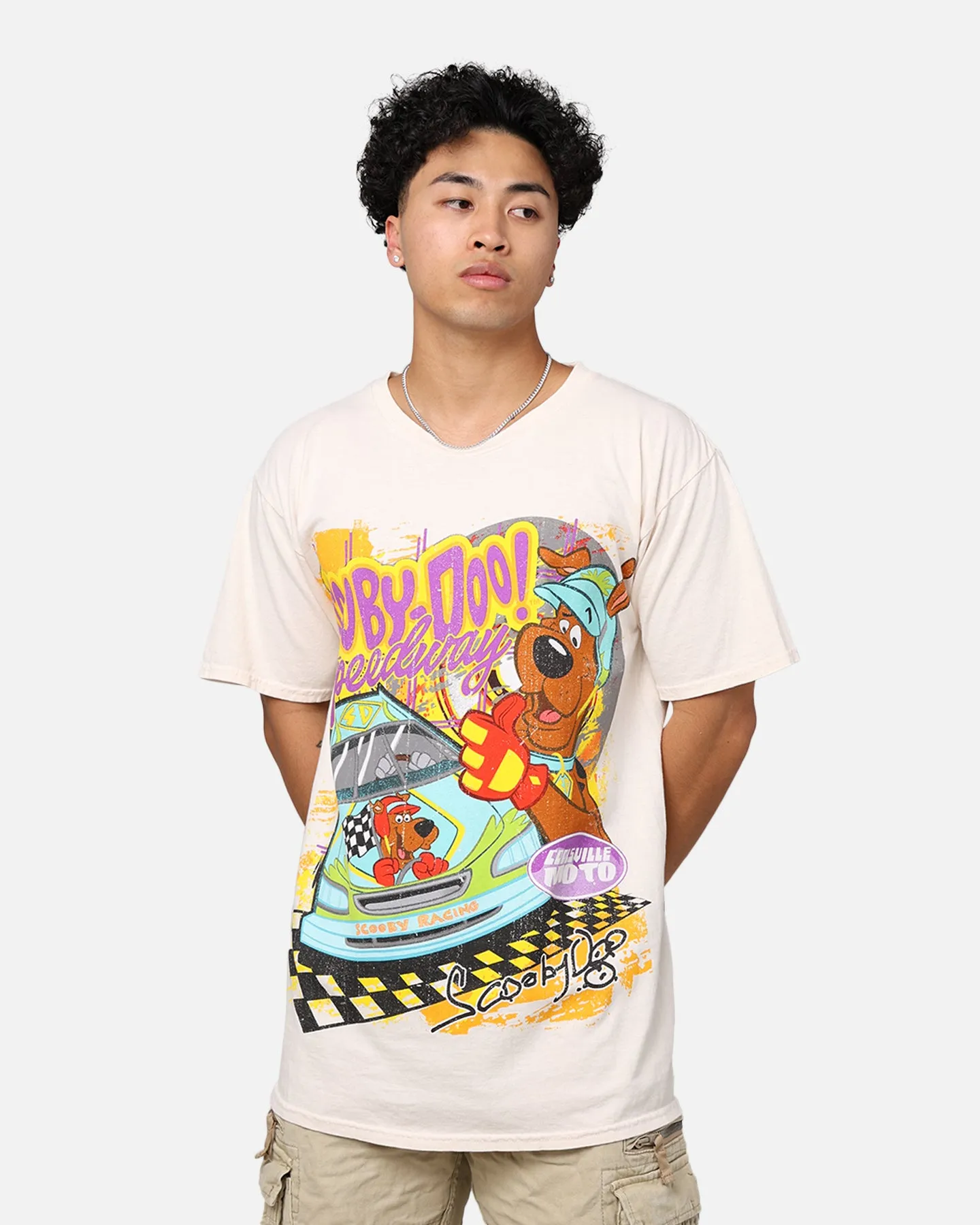 Active Wearable Goat Crew X Scooby-Doo Scooby Raceway T-Shirt Off White