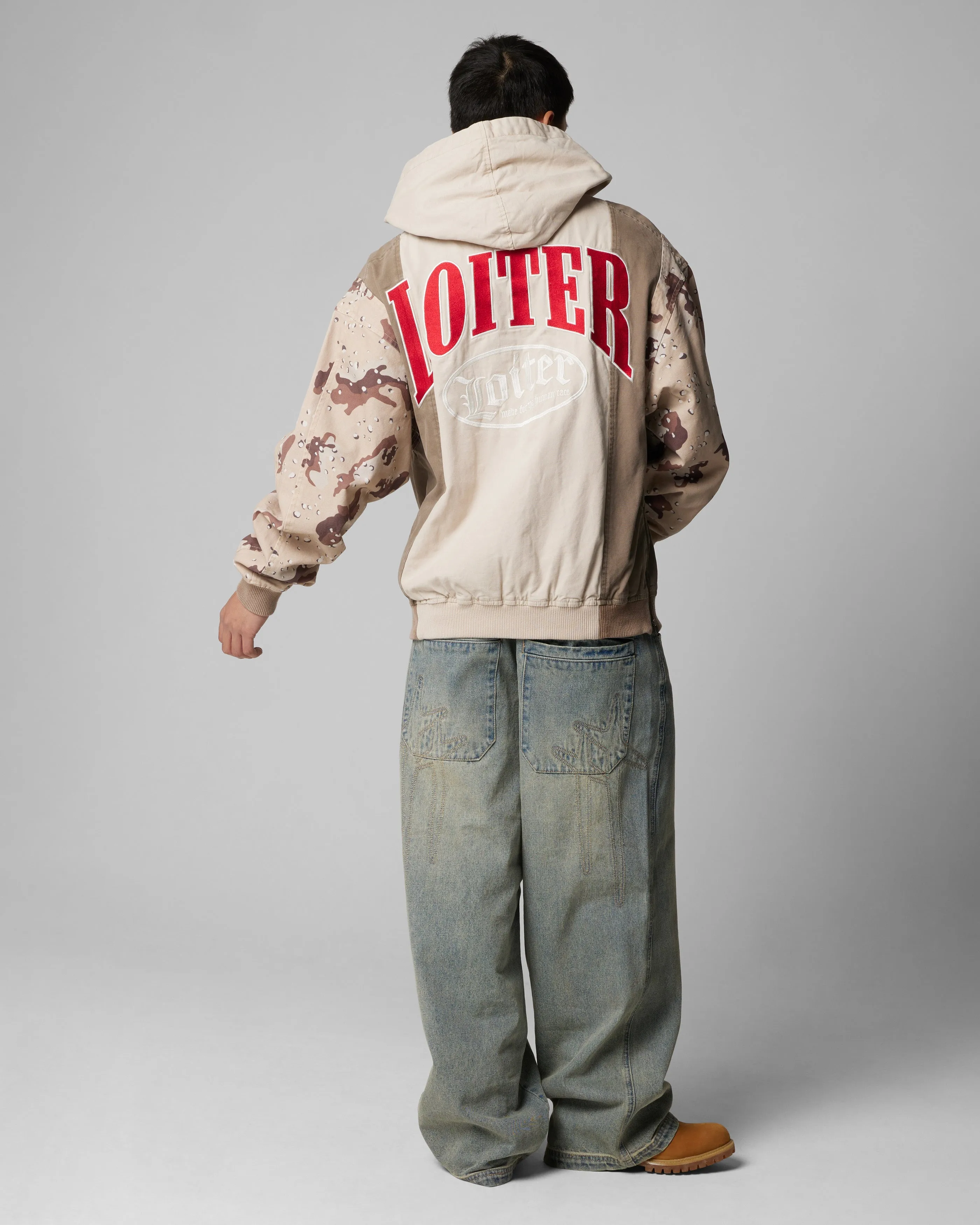 Street Classic Loiter Splinter Hoodie Desert Camo