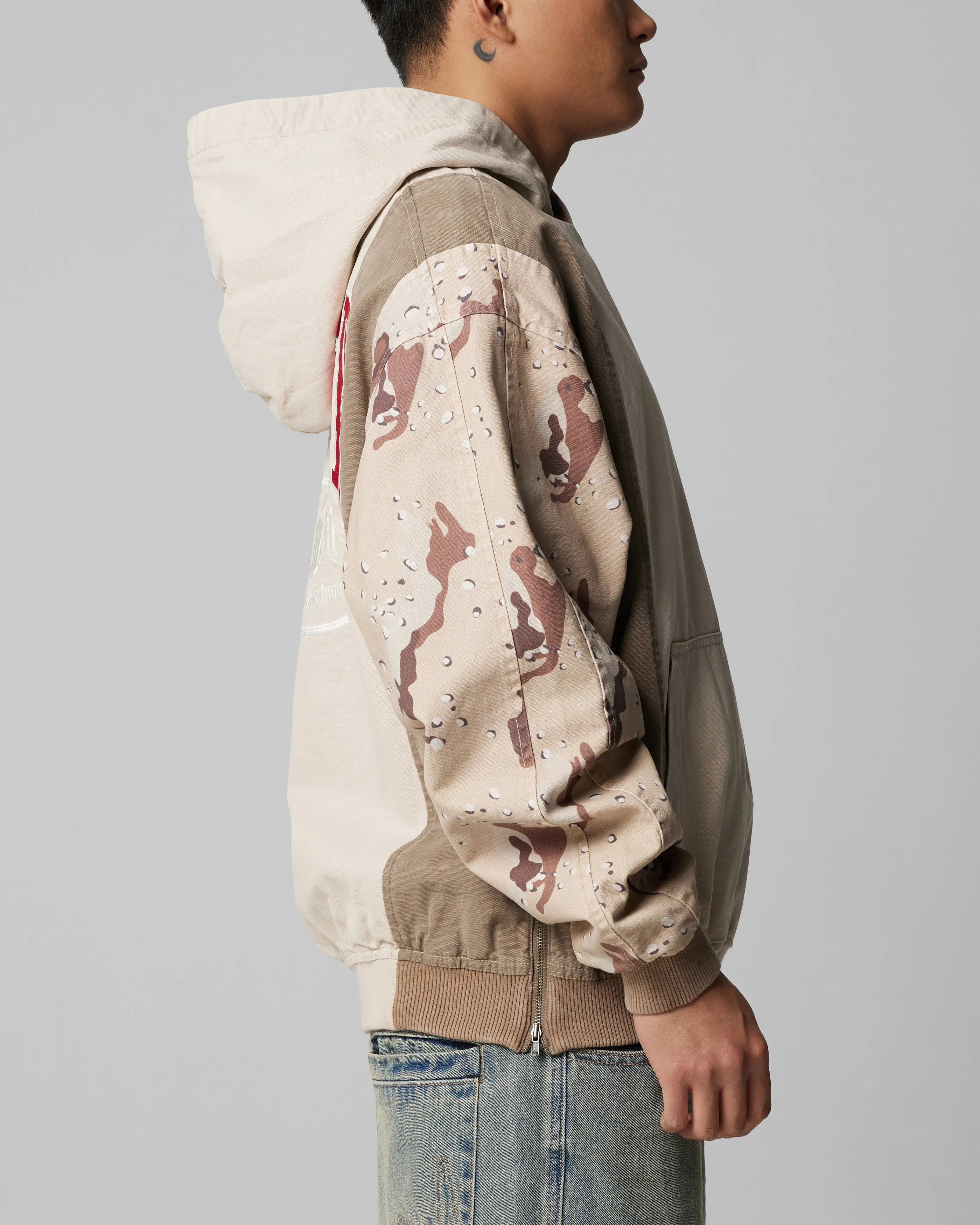 Breathable Material Muskrat like Loiter Splinter Hoodie Desert Camo