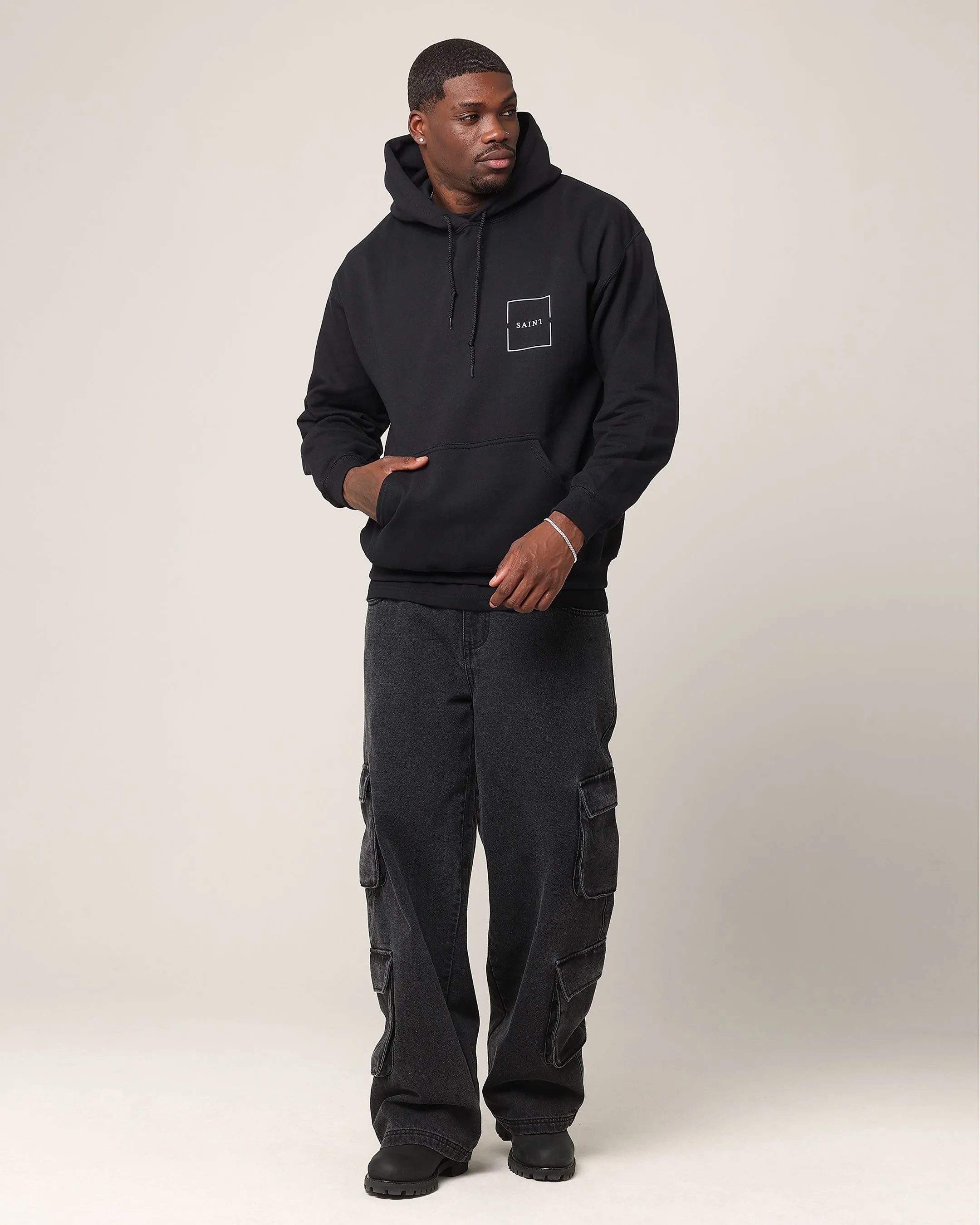 Oktoberfest wear Saint Morta Division Hoodie Black