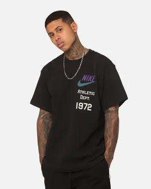 Nike Sportswear Knit Lightweight T-Shirt Black Ribbed Collar Design