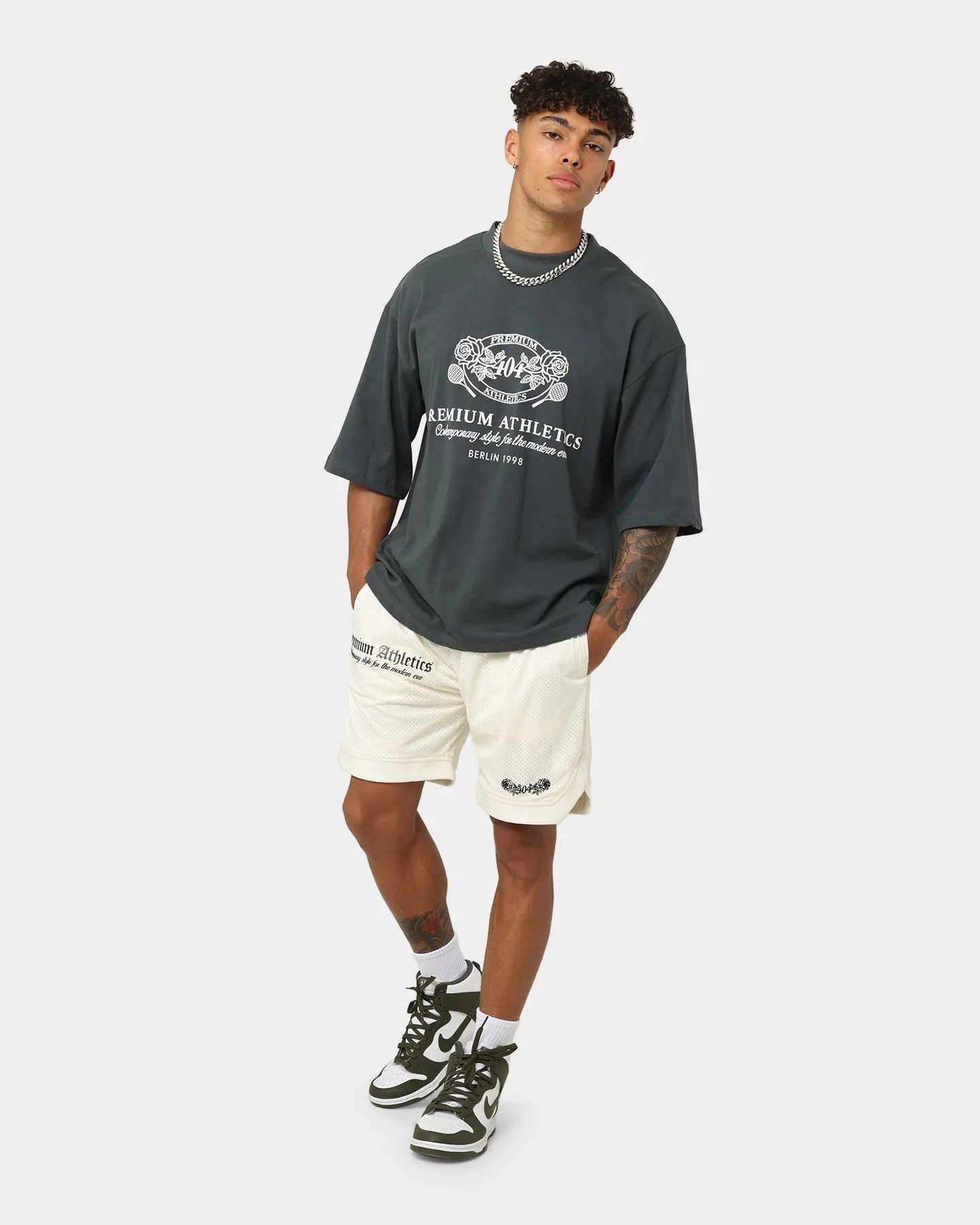 404 Premium Athletics Basketball Shorts Off White yoga clothing Neutral Tones