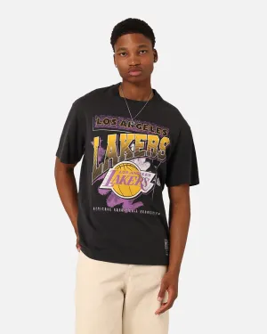 Minimalist purity Mitchell & Ness Los Angeles Lakers Brush Off 2.0 T-Shirt Faded Black