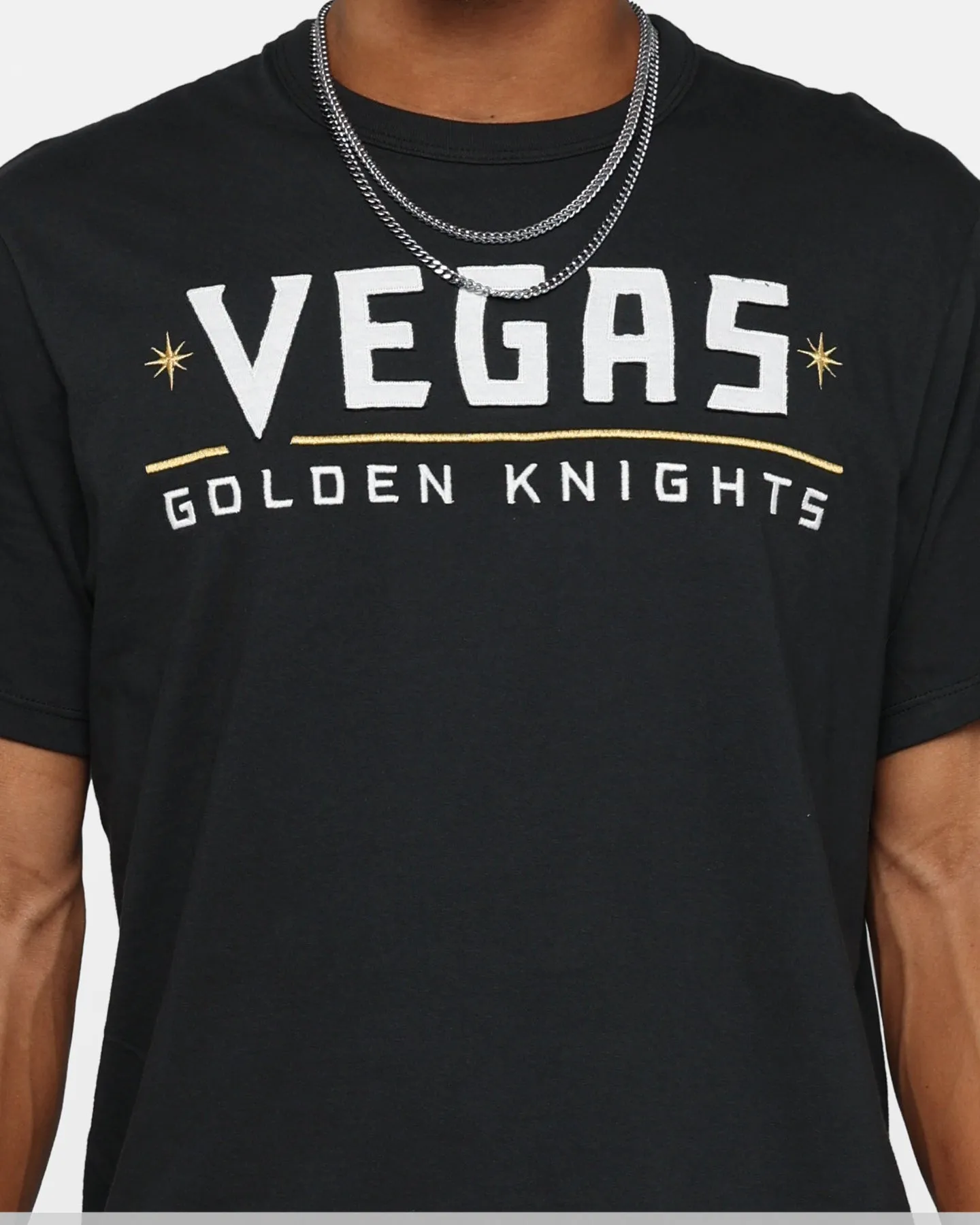 Popular right size 47 Brand Vegas Golden Knights Flint Black T-Shirt Black
