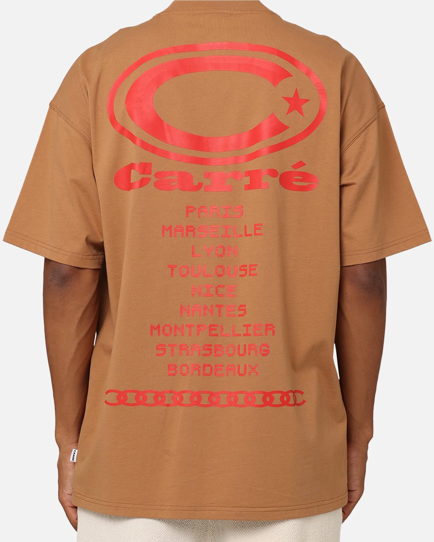 Quick Wear Carre C Star Oversized T-Shirt Tobacco