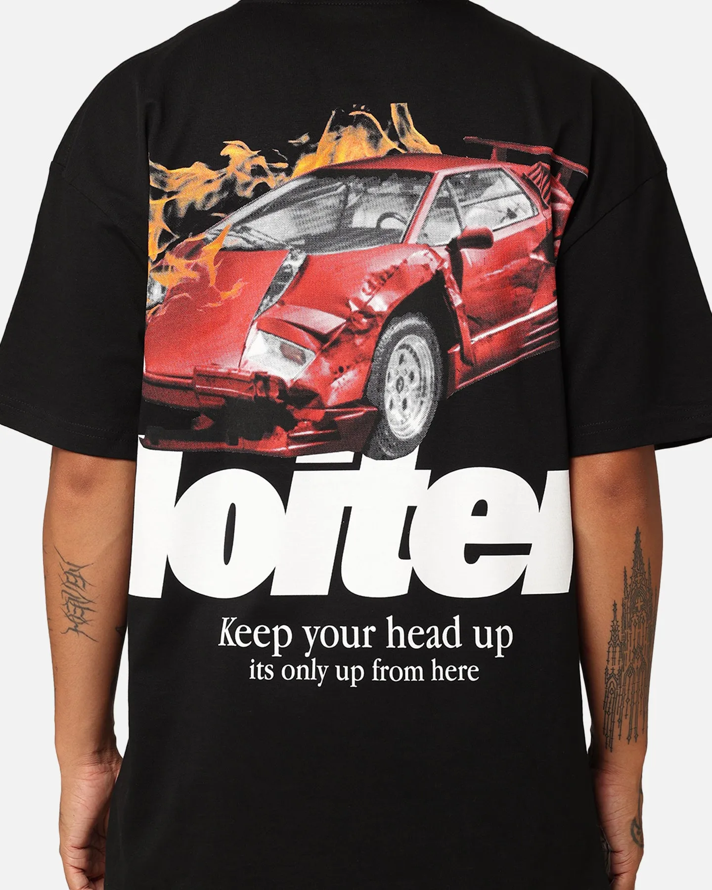 Loiter Collision T-Shirt Black Light Layer