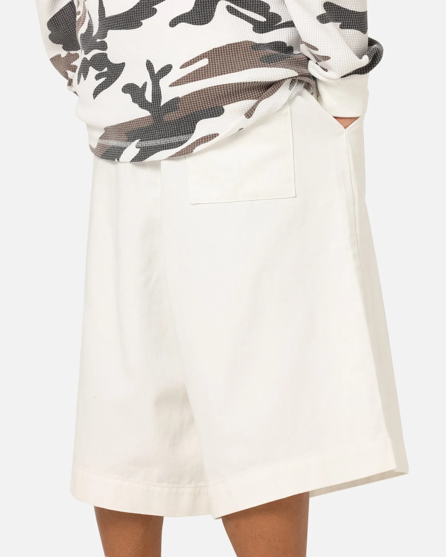 XXIII Wide Leg Denim Shorts Off White Streetwear vibe