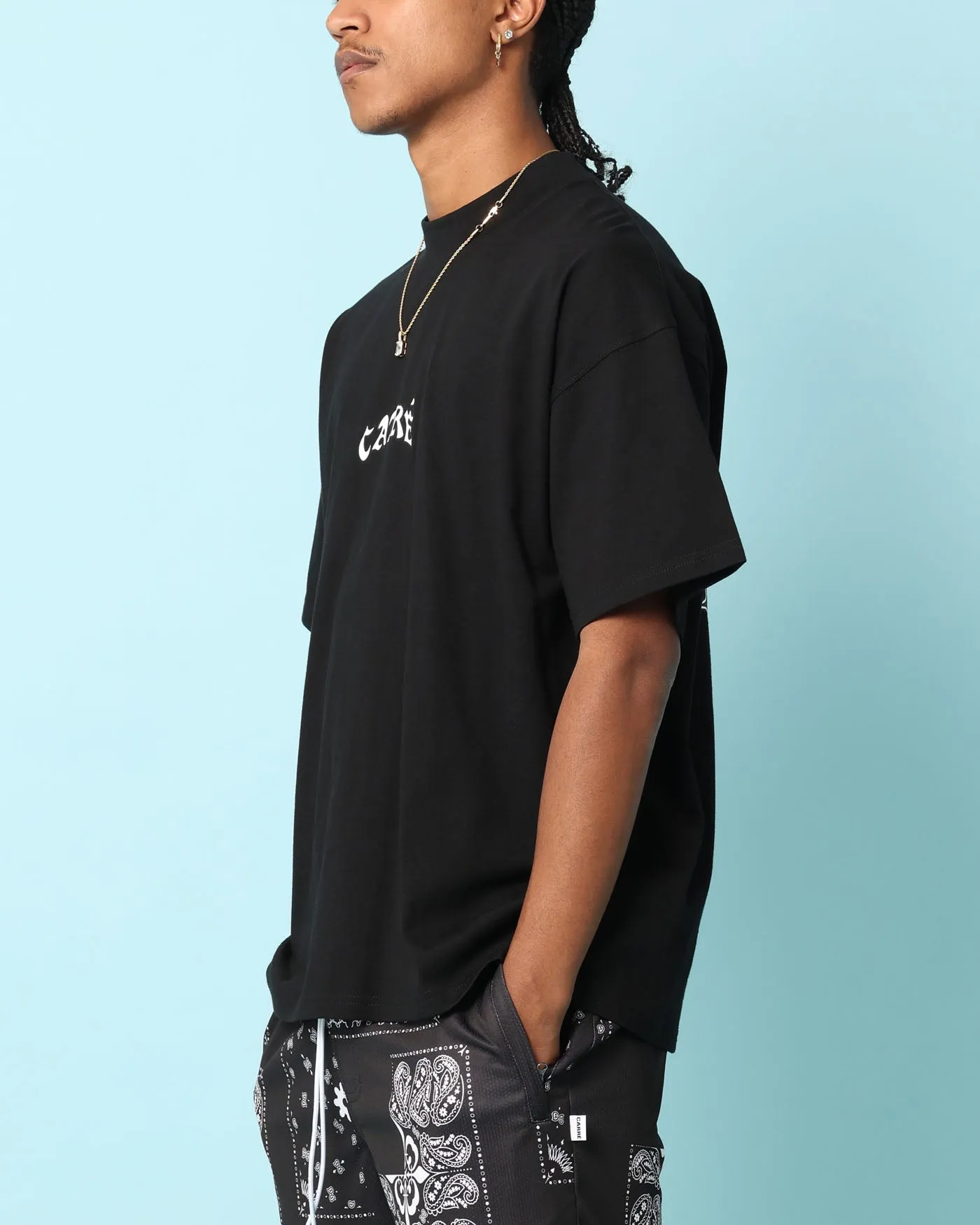Carr?? Members Only Oversized T-Shirt Black Good stretch Fit for Any Season