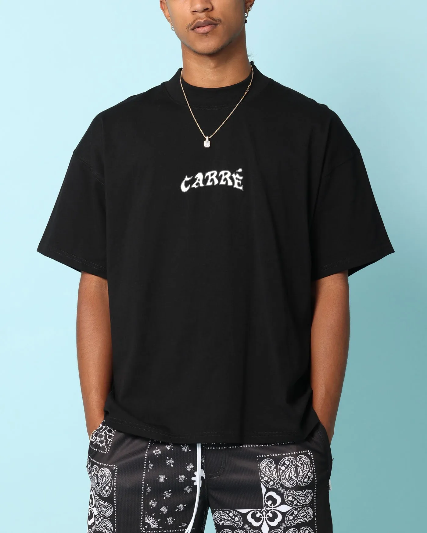 Unisex Fit Carr?? Members Only Oversized T-Shirt Black